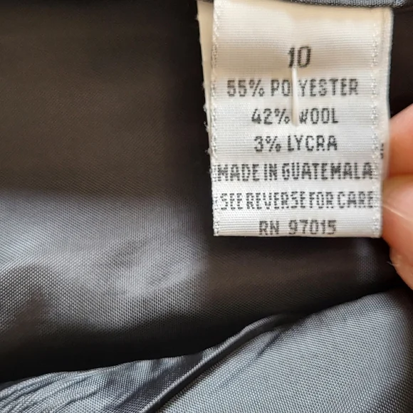 Vintage Larry Levine Classic Gray Womens Blazer Size 10 - Picture 15 of 16